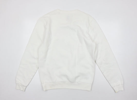 Jack Wills Men's M White Pullover Sweatshirt Logo