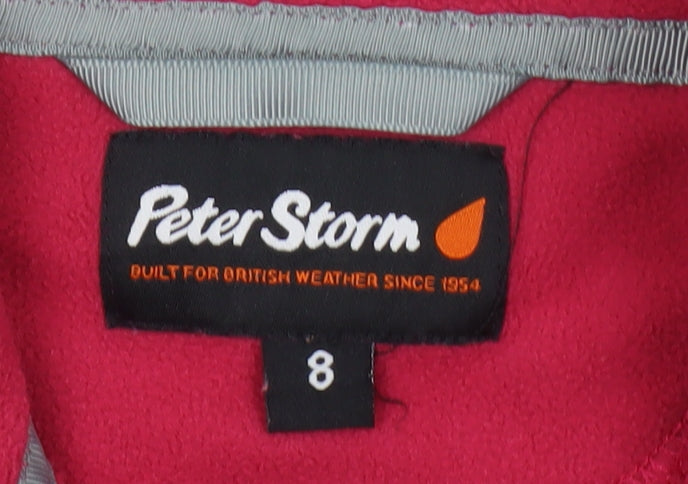 Peter Storm Women's Red Fleece Sweatshirt Size 8