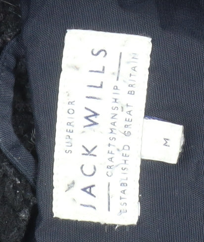 Jack Wills Men's Black Parka M Hooded Winter Jacket