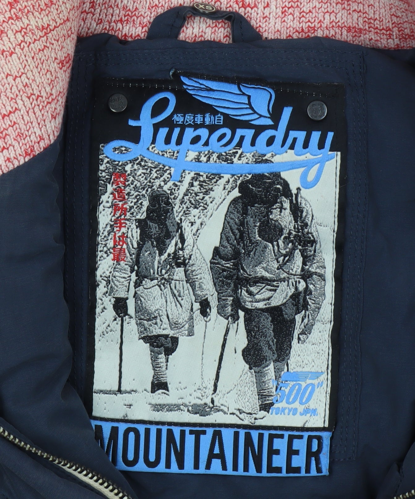 Superdry Women's Blue Fur Trim Hooded Waistcoat XS