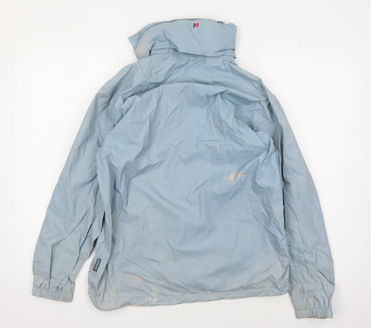 Berghaus Women's Blue Hooded Windbreaker Jacket Size 10