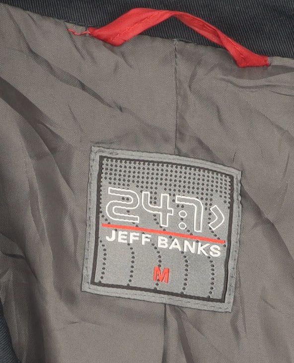 Jeff Banks Men's Black Cotton Jacket Size M