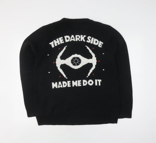 Star Wars Unisex Adults Black L Christmas Jumper