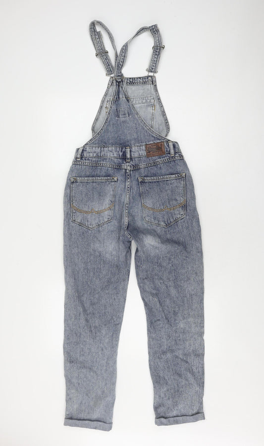 Superdry Women's Blue Mom Jeans XS Distressed Denim