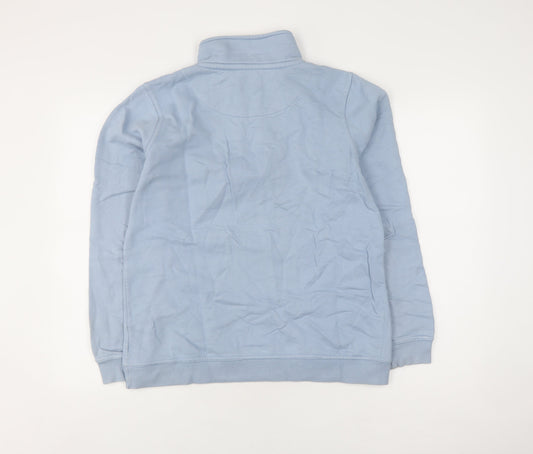 Crew Clothing Men’s Blue 1/4 Zip Sweatshirt Size 10