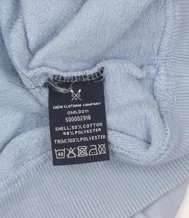 Crew Clothing Men’s Blue 1/4 Zip Sweatshirt Size 10