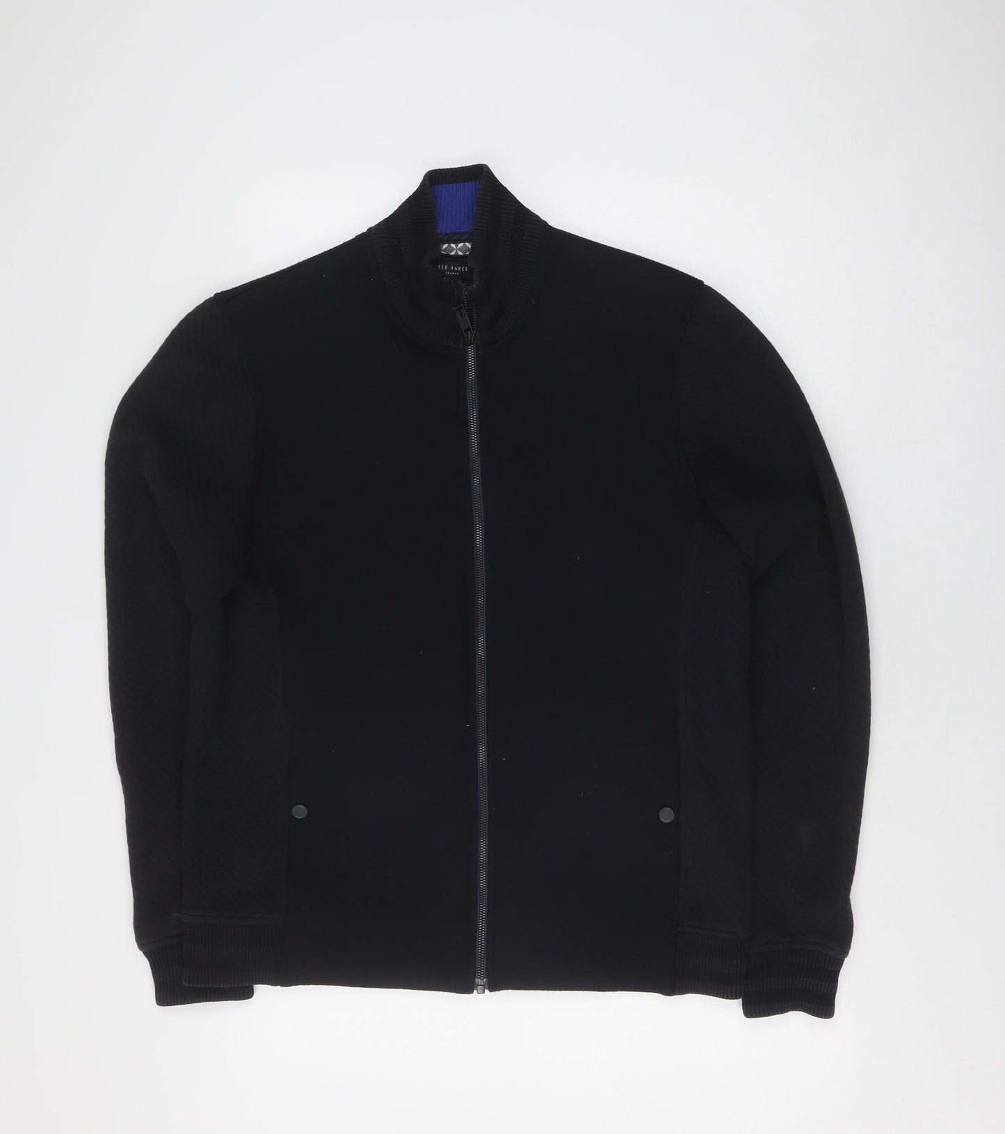 Ted Baker Men's Black Bomber Jacket Size L, Casual Zip-Up