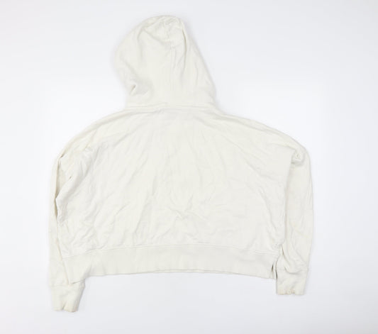 Champion Unisex White Pullover Hoodie Medium