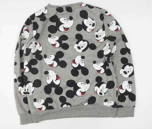 Disney Unisex Grey Mickey Mouse Sweatshirt S