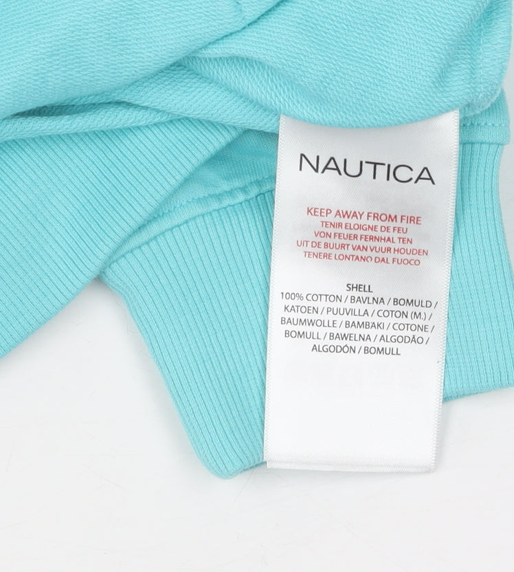 Brand and care label for Nautica Multicoloured girls’ basic jacket, 11 years, hooded zip