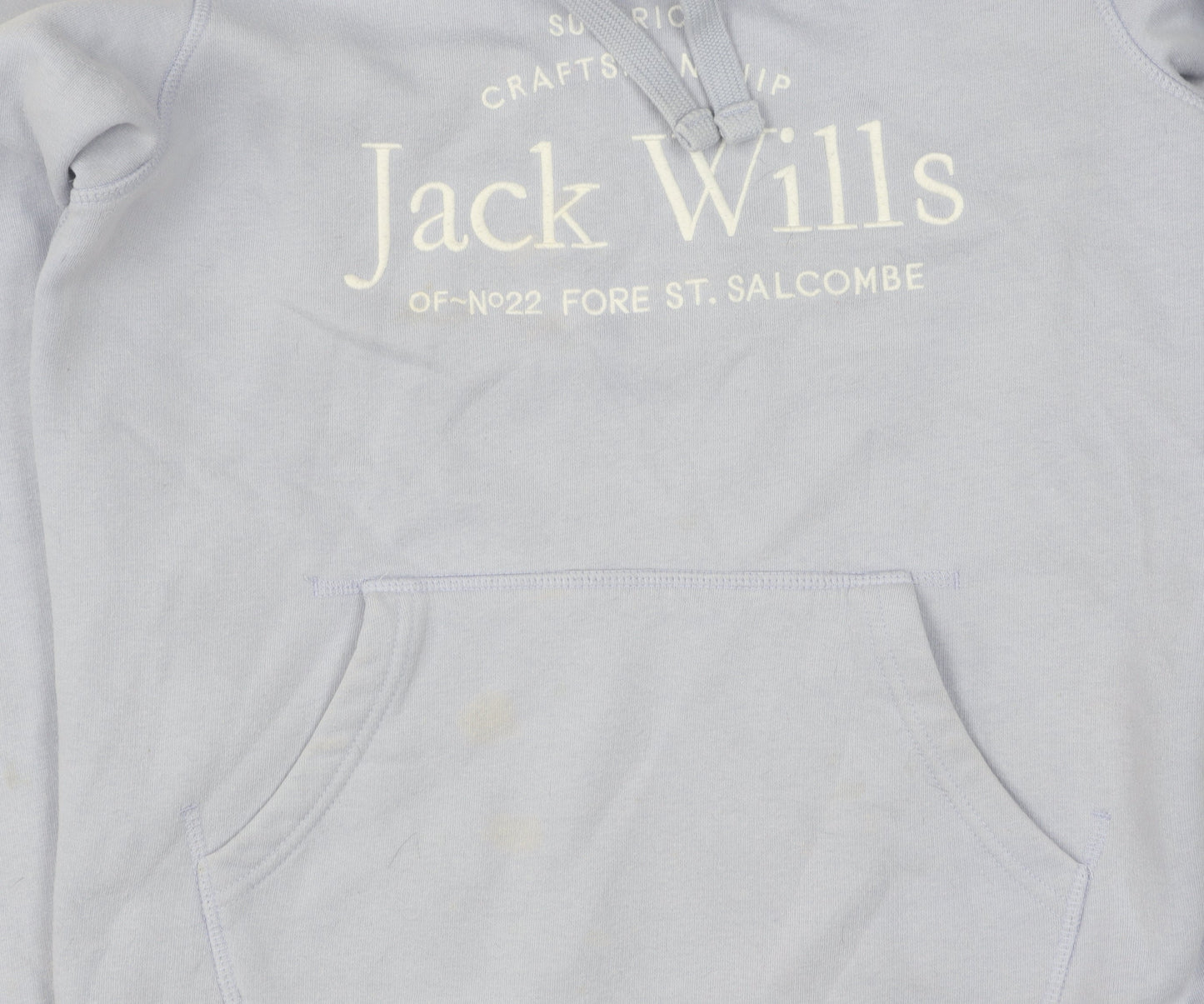 Jack Wills Women's Blue Pullover Hoodie Size 10