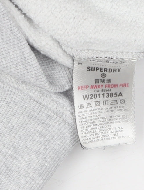 Superdry Women's Grey Hooded Jacket, Size 10