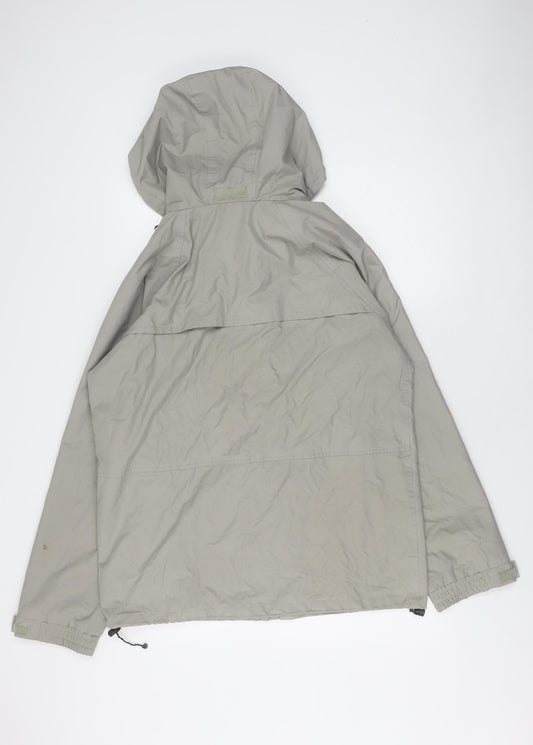 Peter Storm Men's Grey Hooded Rain Jacket, Size S