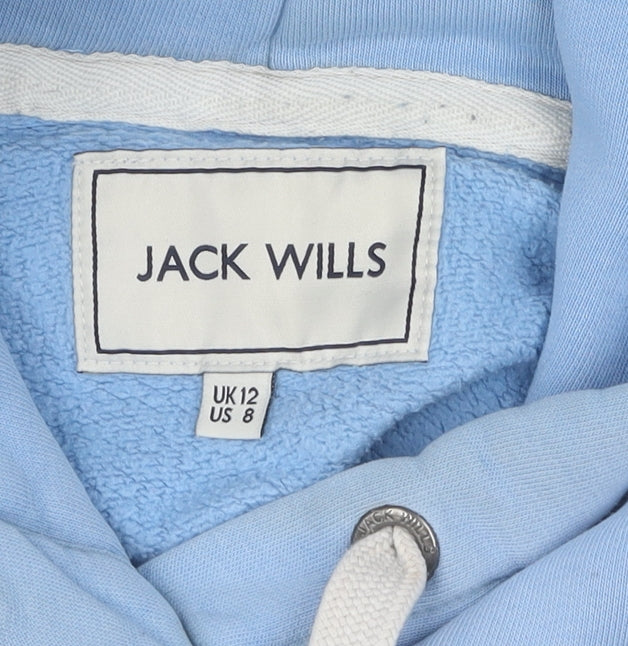 Jack Wills Women's Blue Pullover Hoodie Size 12