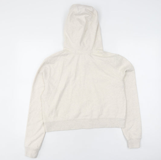 Womens UK 10 Regular Kangol Beige Pullover Hoodie