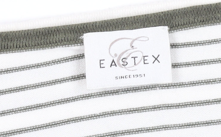 Eastex Women's Multicoloured Striped Wrap T-Shirt Size 12