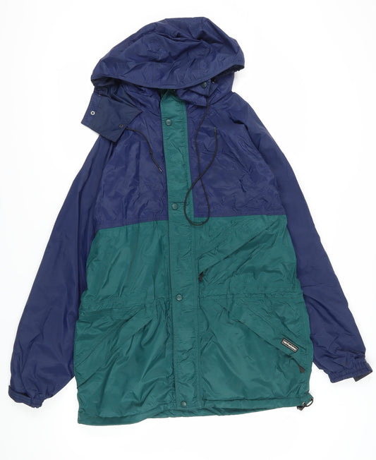 Helly Hansen Men's Medium Blue Green Parka Jacket