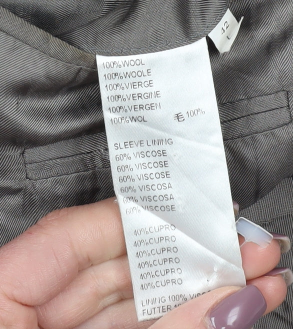 Austin Reed Men's Grey Check 42L Suit Jacket