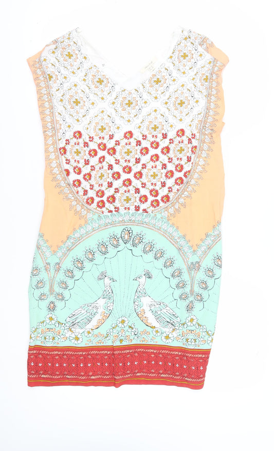 White Stuff Women's Multicoloured Shift Dress, Size 10