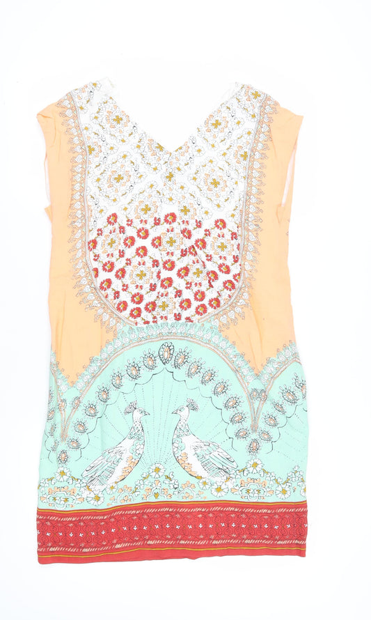 White Stuff Women's Multicoloured Shift Dress, Size 10