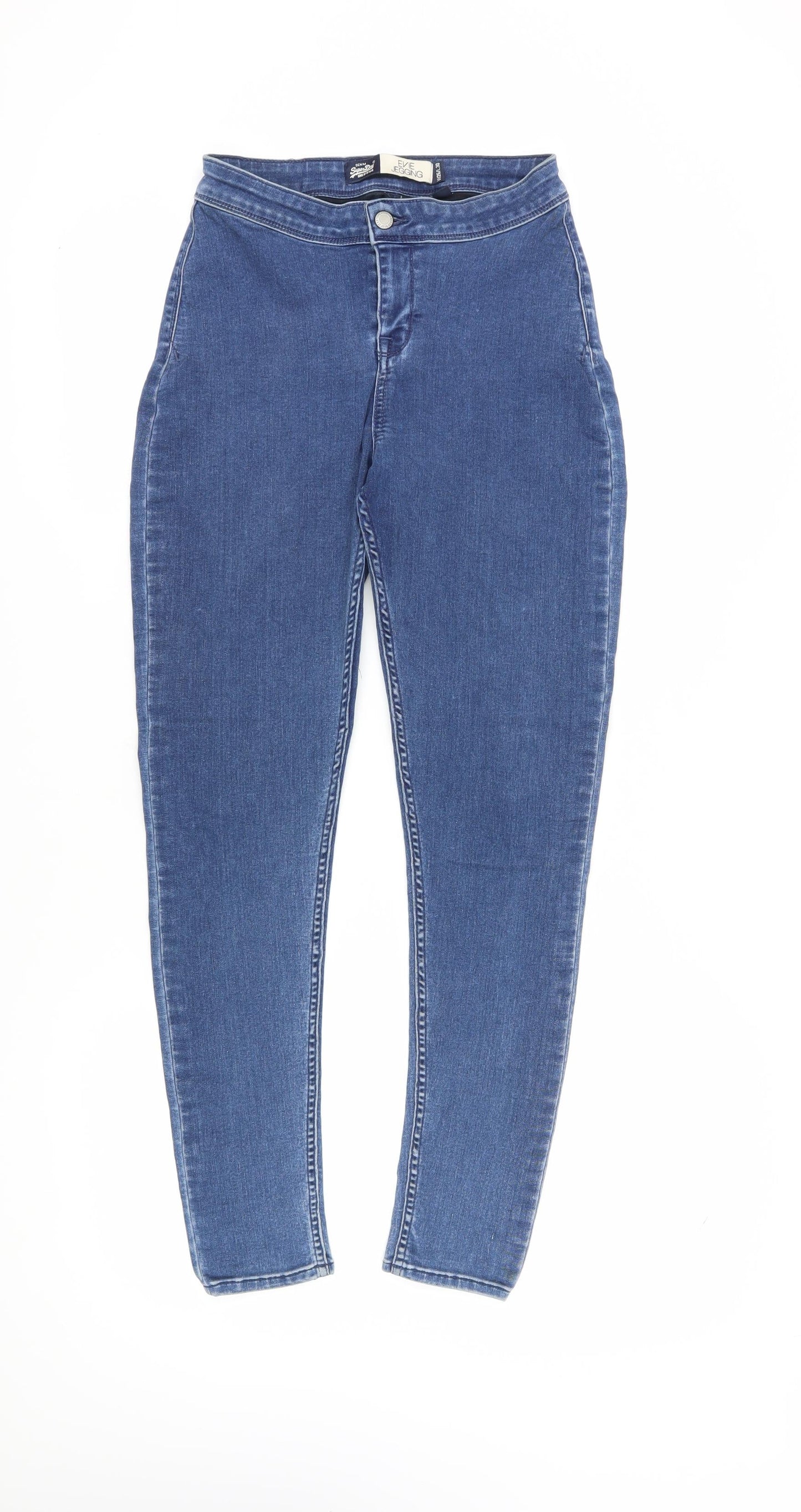 SuperDry Women's Blue Jegging Slim Fit Jeans Size L