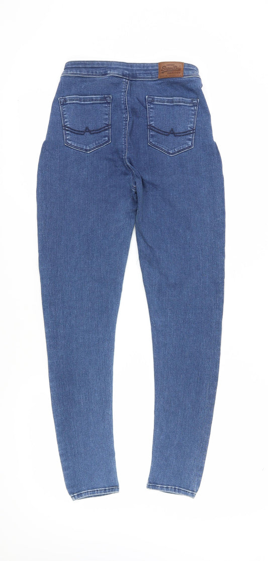 SuperDry Women's Blue Jegging Slim Fit Jeans Size L