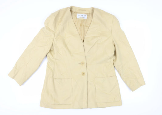 Jaeger Beige Women’s Wool Blazer Size 16