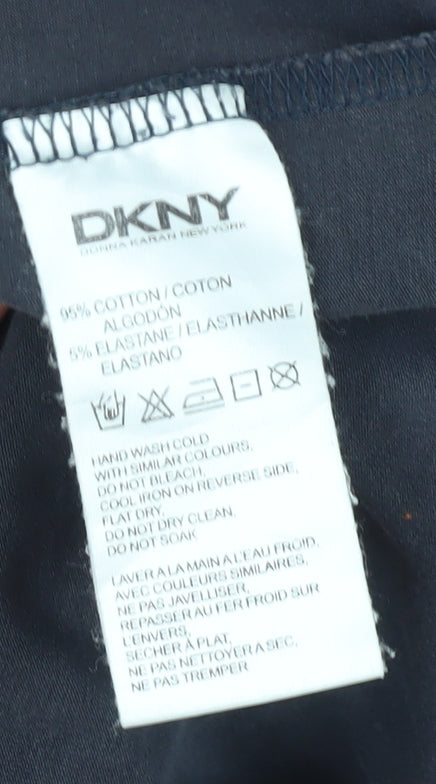 DKNY Black Unisex T-Shirt L Casual Short Sleeve Classic