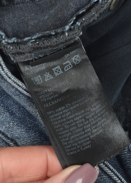 AllSaints Women's Blue Skinny Jeans W24