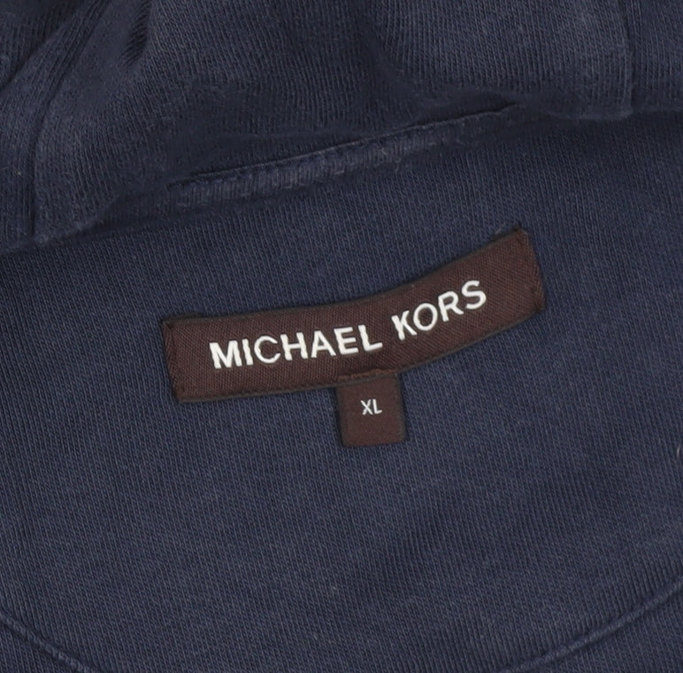 Michael Kors Men's Blue Full Zip Hoodie XL