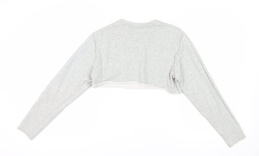 Calvin Klein Women's Grey Cropped Sweatshirt S