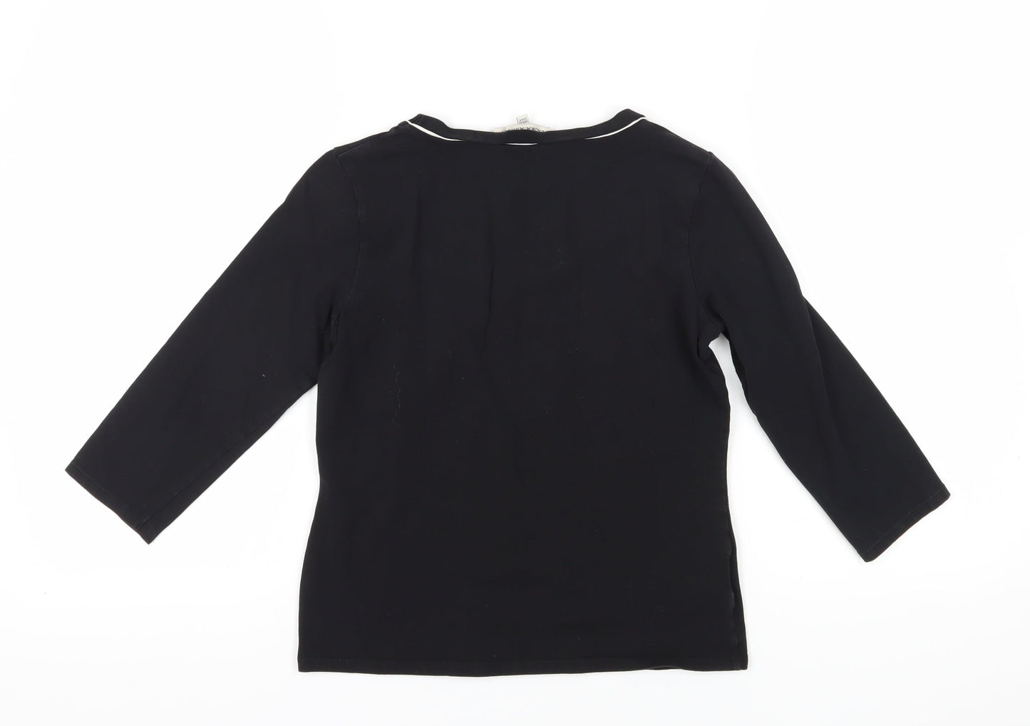 Laura Ashley Women's Black Blouse Size 12