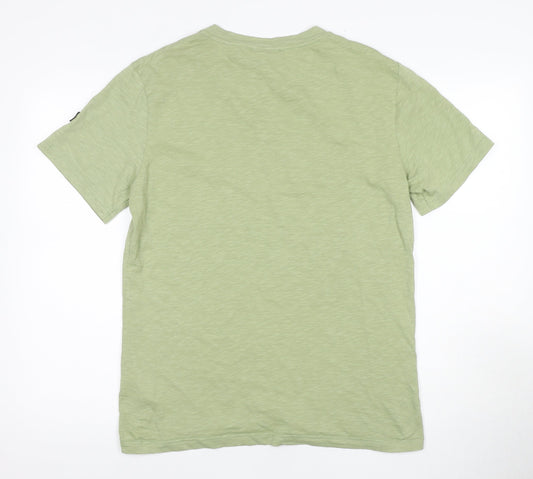 Henri-Lloyd Men's Green Crew Neck T-Shirt, Size S