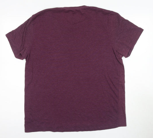 Kenneth Cole Men's Purple M Crew Neck T-Shirt