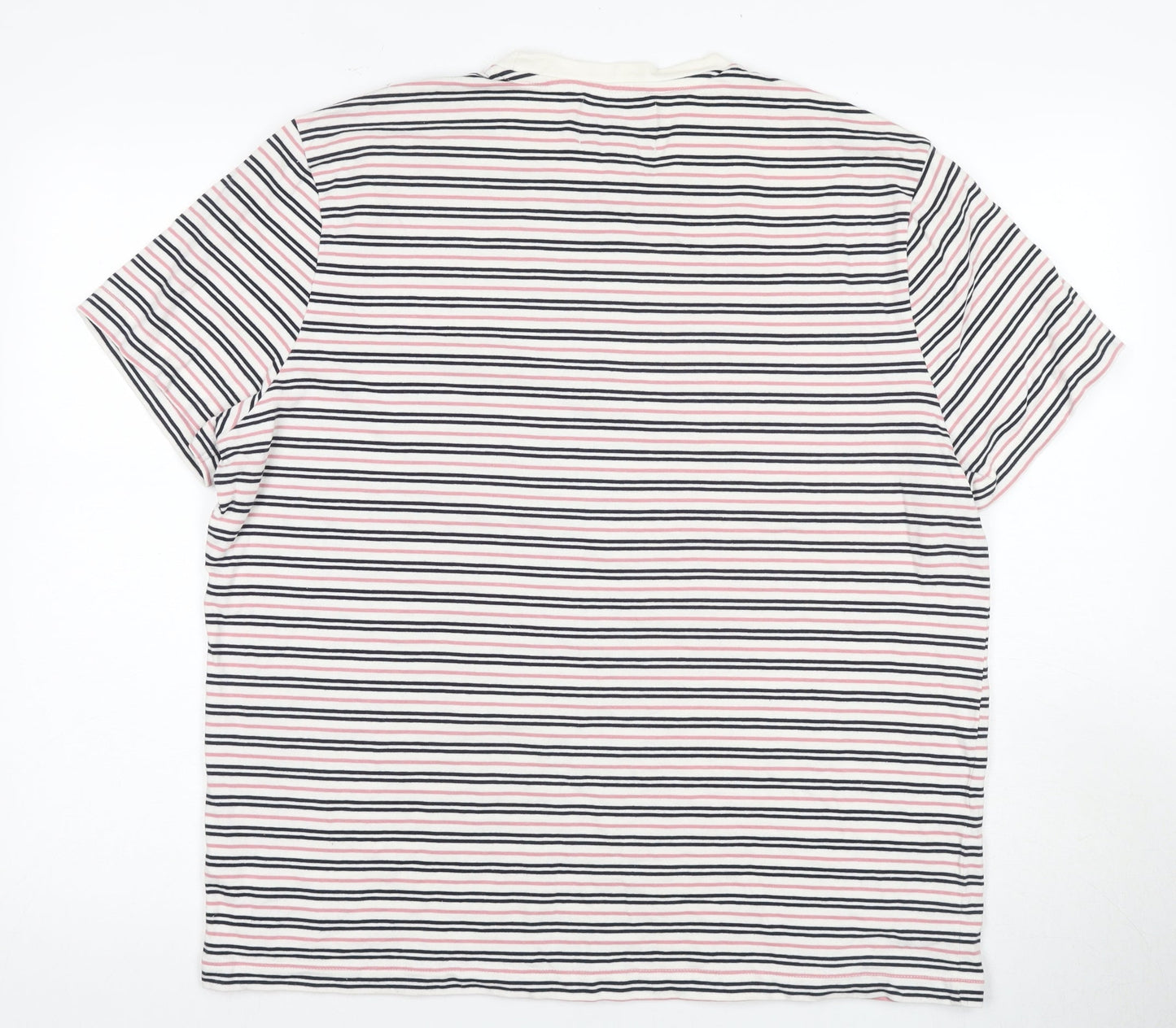 The Stronghold Unisex Multicoloured Striped T-Shirt 2XL