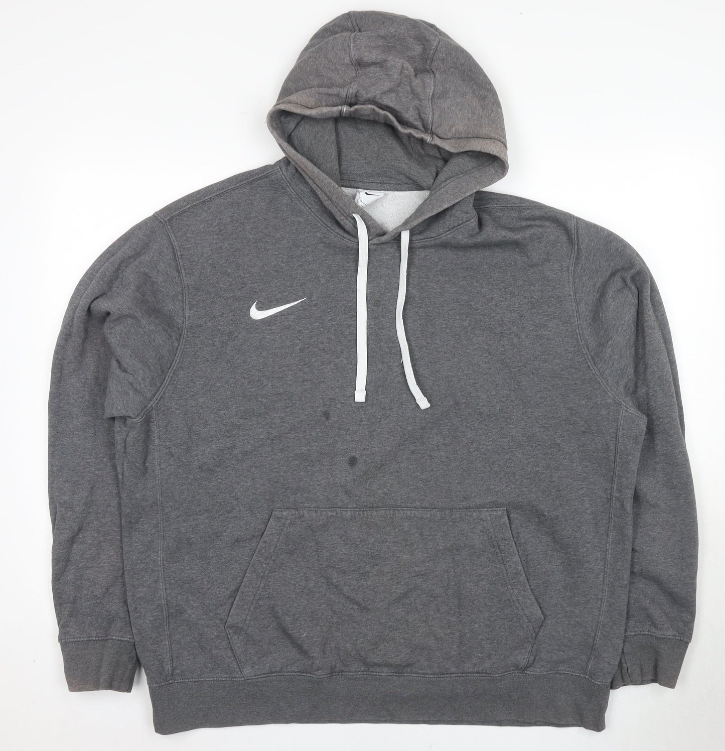 Nike Men's Grey XL Logo Pullover Hoodie