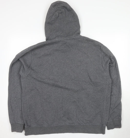 Nike Men's Grey XL Logo Pullover Hoodie