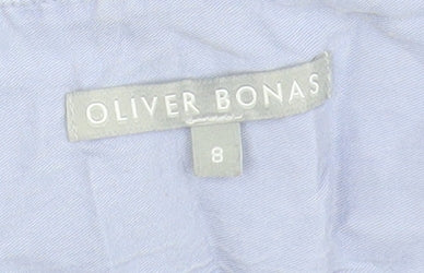 Oliver Bonas Women’s Blue Blouse, Size 8, Lightweight