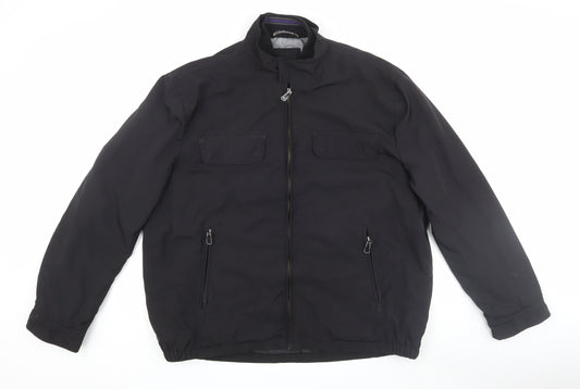 Jeff Banks Men's 2XL Black Bomber Jacket - Casual Wear