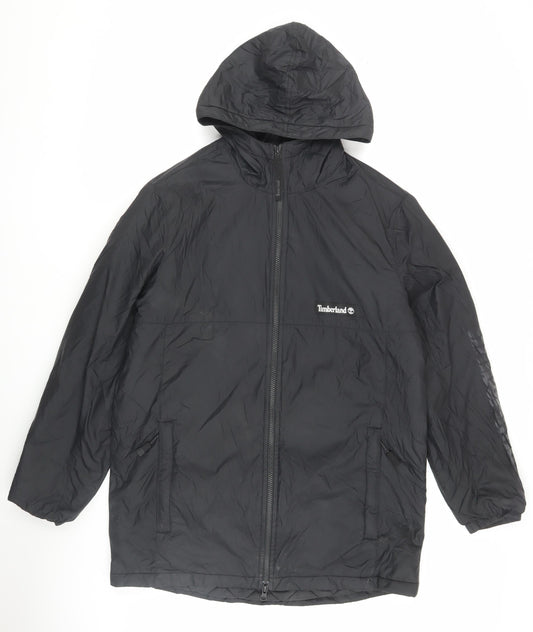 Timberland Men's Black Windbreaker Jacket Medium