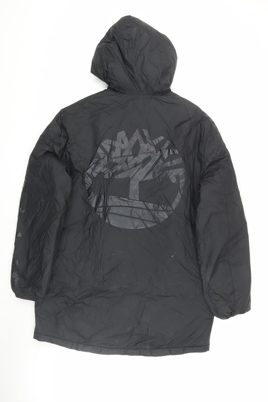 Timberland Men's Black Windbreaker Jacket Medium