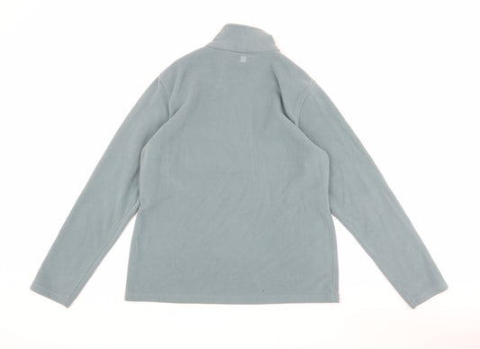 Mountain Warehouse Men's Blue Fleece 1/4 Zip Sweatshirt L