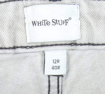 White Stuff Women's Grey Straight Jeans Size 12