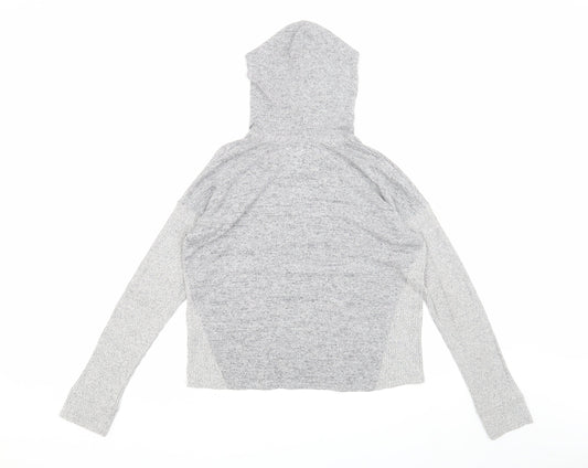 Abercrombie & Fitch Girls Grey Pullover Hoodie, Size 13-14