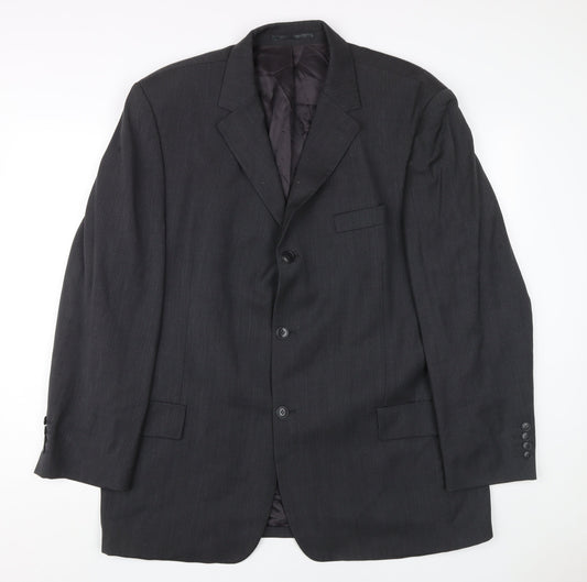 Pierre Cardin Men's Black Blazer, 44 Chest, Regular Fit