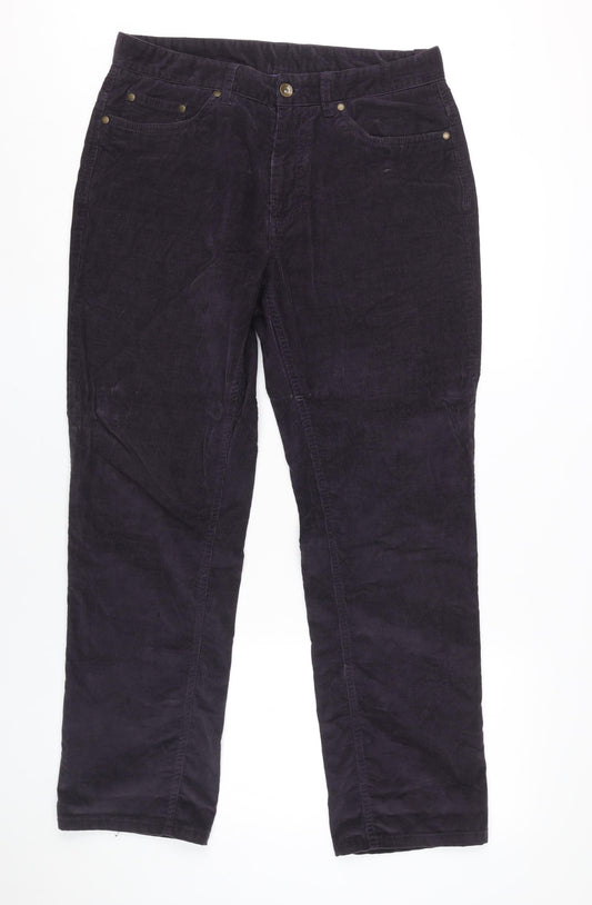 Austin Reed Men's Black Corduroy Trousers, Size 32