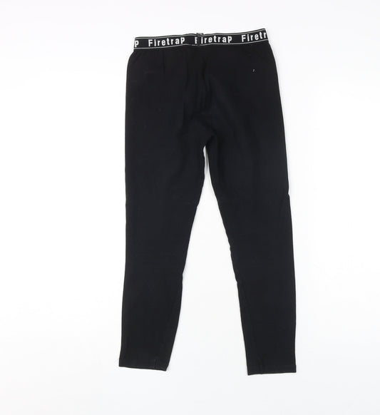 Firetrap Girls Black Ankle Leggings 11-12 Years