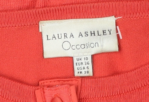 Laura Ashley Women's Red Cardigan Size 10