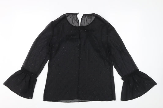 Hobbs Women's Black Tunic Blouse, Size S