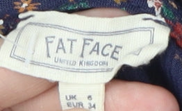 Fat Face Women's Multicoloured Floral Dress UK 6